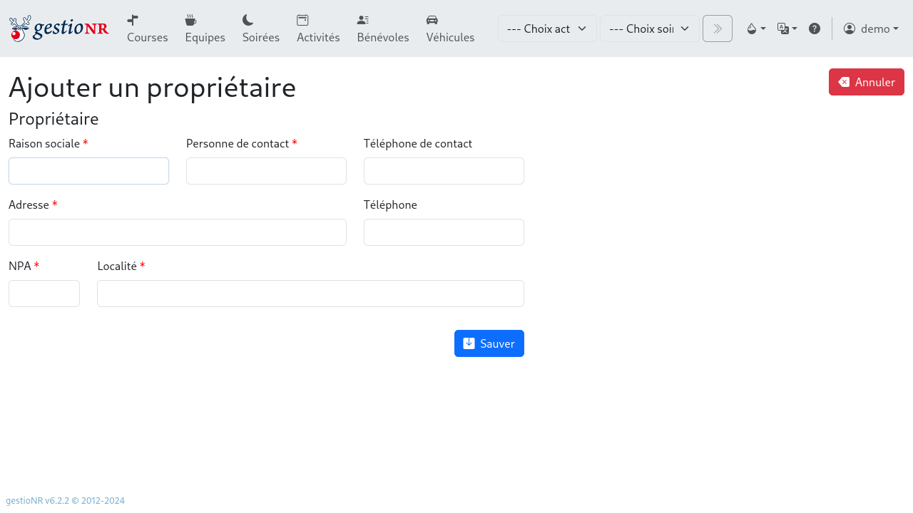 Ajout d&#39;une compagnie