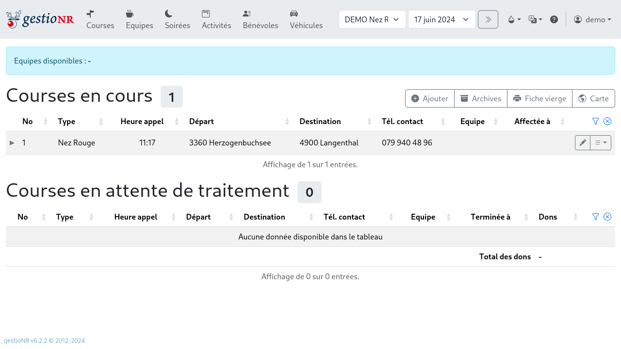 Liste des transports